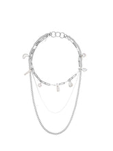 MUKTANK Assorted Baroque Pearl Silver Strap Necklace
