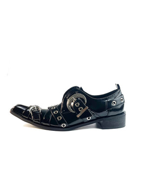 MUKTANK Χ AZ43 2022 Punk Girls 453 Black Leather Shoes