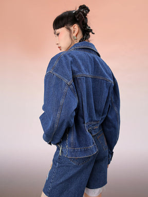 MUKZIN Denim Cutout Jacket