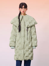 MUKZIN Green Warm Long Fashion Simple Down Jacket