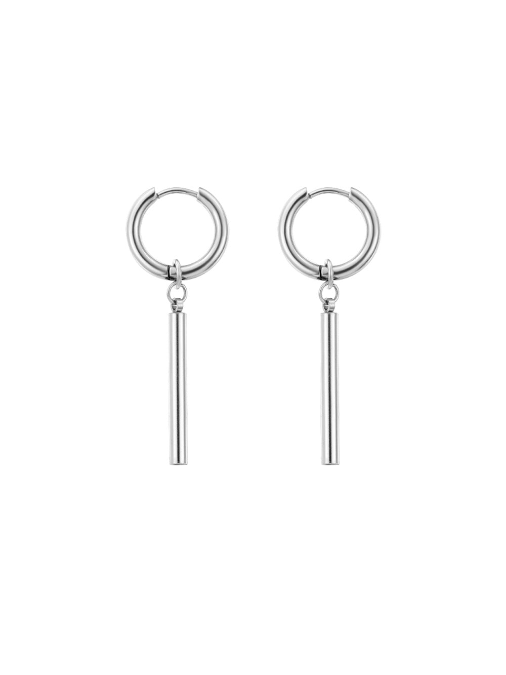 MUKTANK×DARKNESS Column Bar Drop Earrings