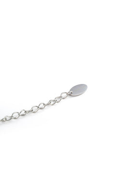 MUKTANK×BLUE  Green Love Word Jade Necklace