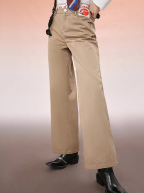 MUKZIN Khaki Straight Leg Lounge Pants