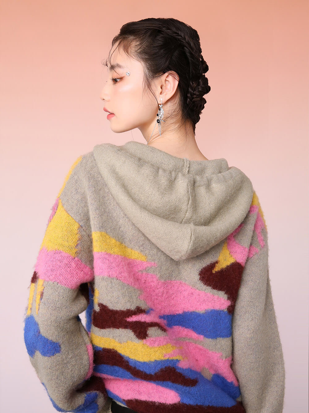 MUKZIN Trendy Color Casual Hooded Sweater