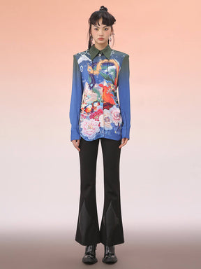 MUKZIN Loose-Fit Printed Shirt