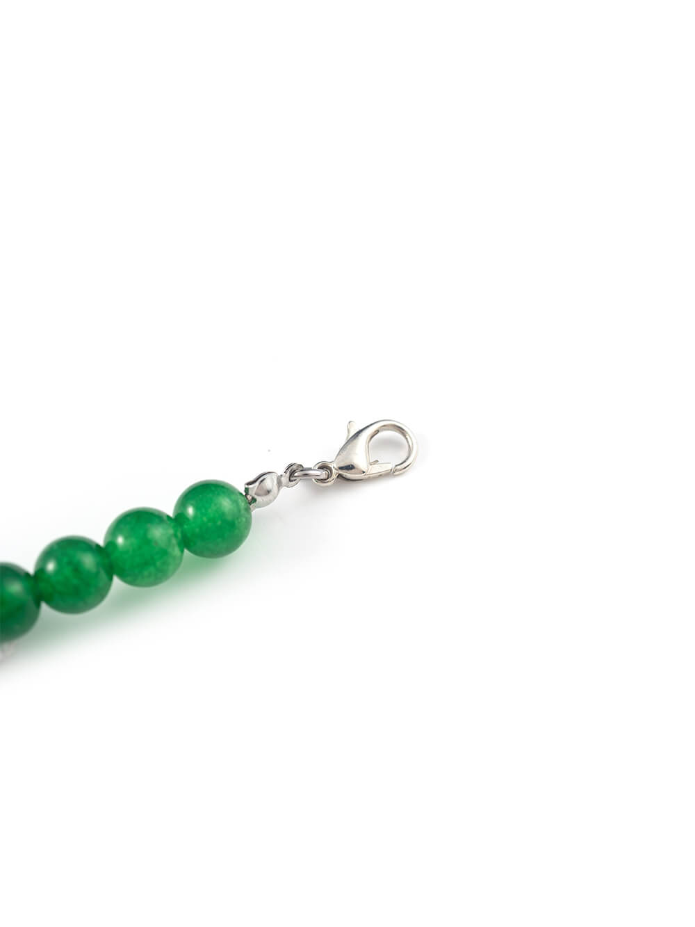 MUKTANK×BLUE  Green Love Word Jade Necklace