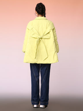 MUKZIN Cute Style A-line Yellow Down Jacket