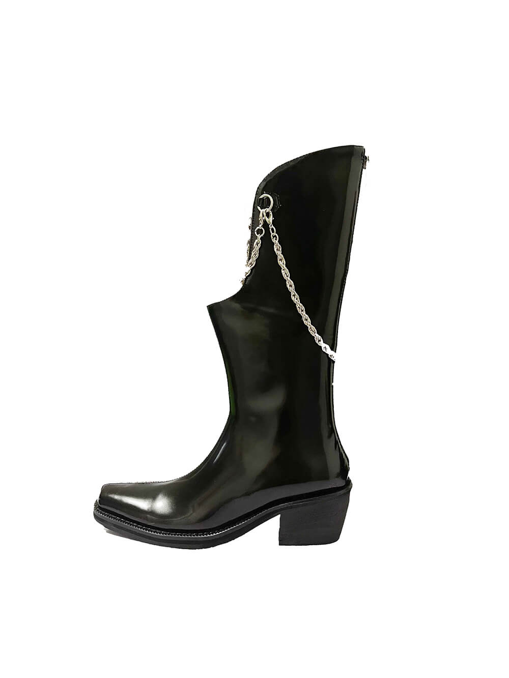 MUKTANK Χ AZ43 2022 Asymmetric Chain Black Boots N78