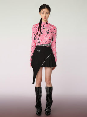 MUKZIN Pink Printed Bottoming Shirt