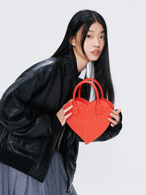 MUKTANK×Yamaguchi mioko Multi-color Cute All-match Love Crossbody Bag