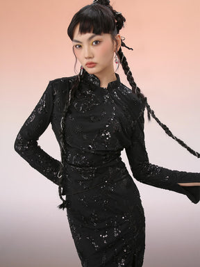 MUKZIN Mid-Length Asymmetric Black Top