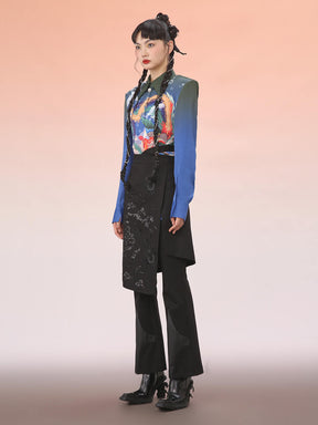 MUKZIN Loose-Fit Printed Shirt