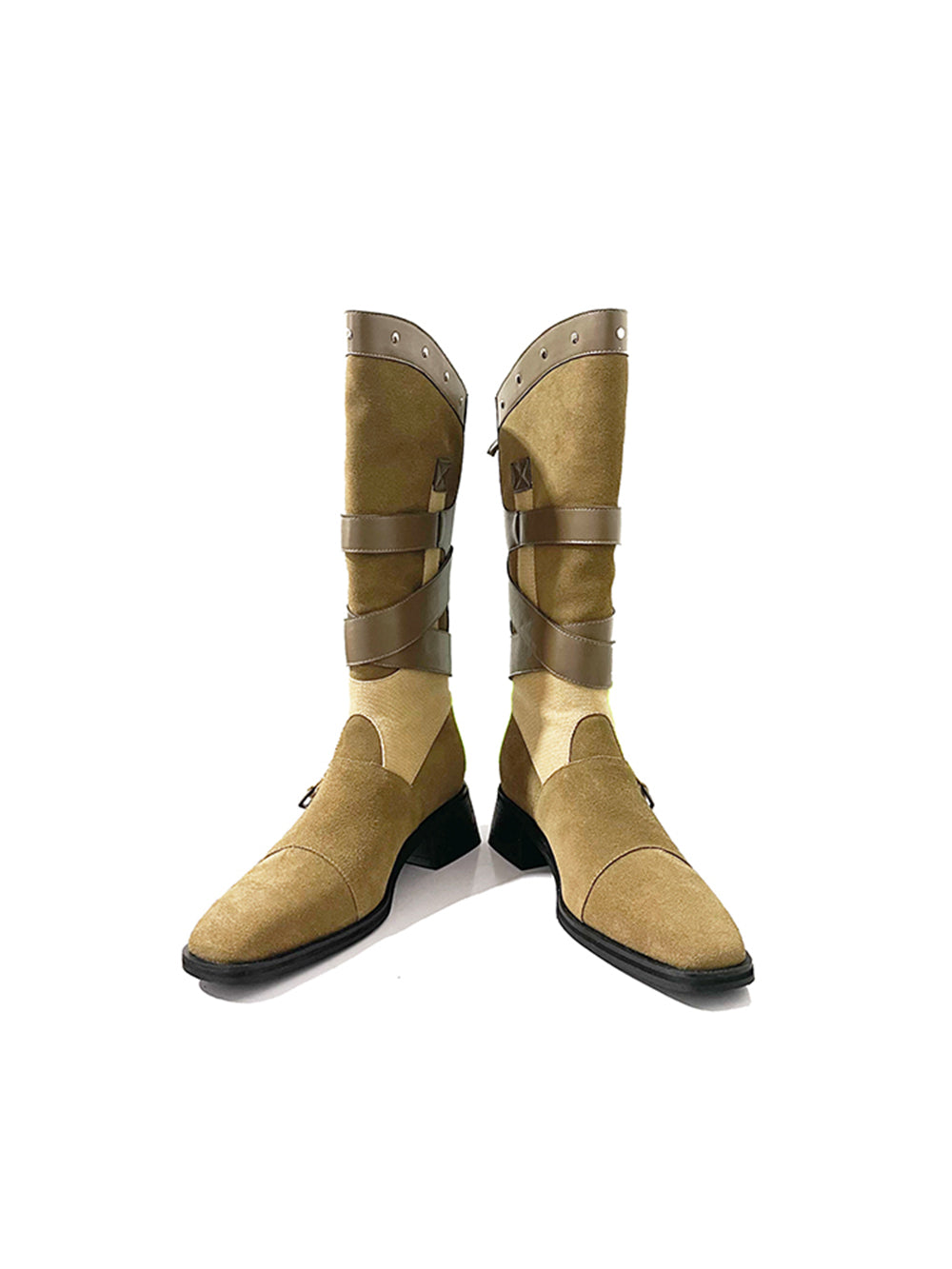 MUKTANK×AZ43 Low-heeled Khaki Comfortable All-match Boots