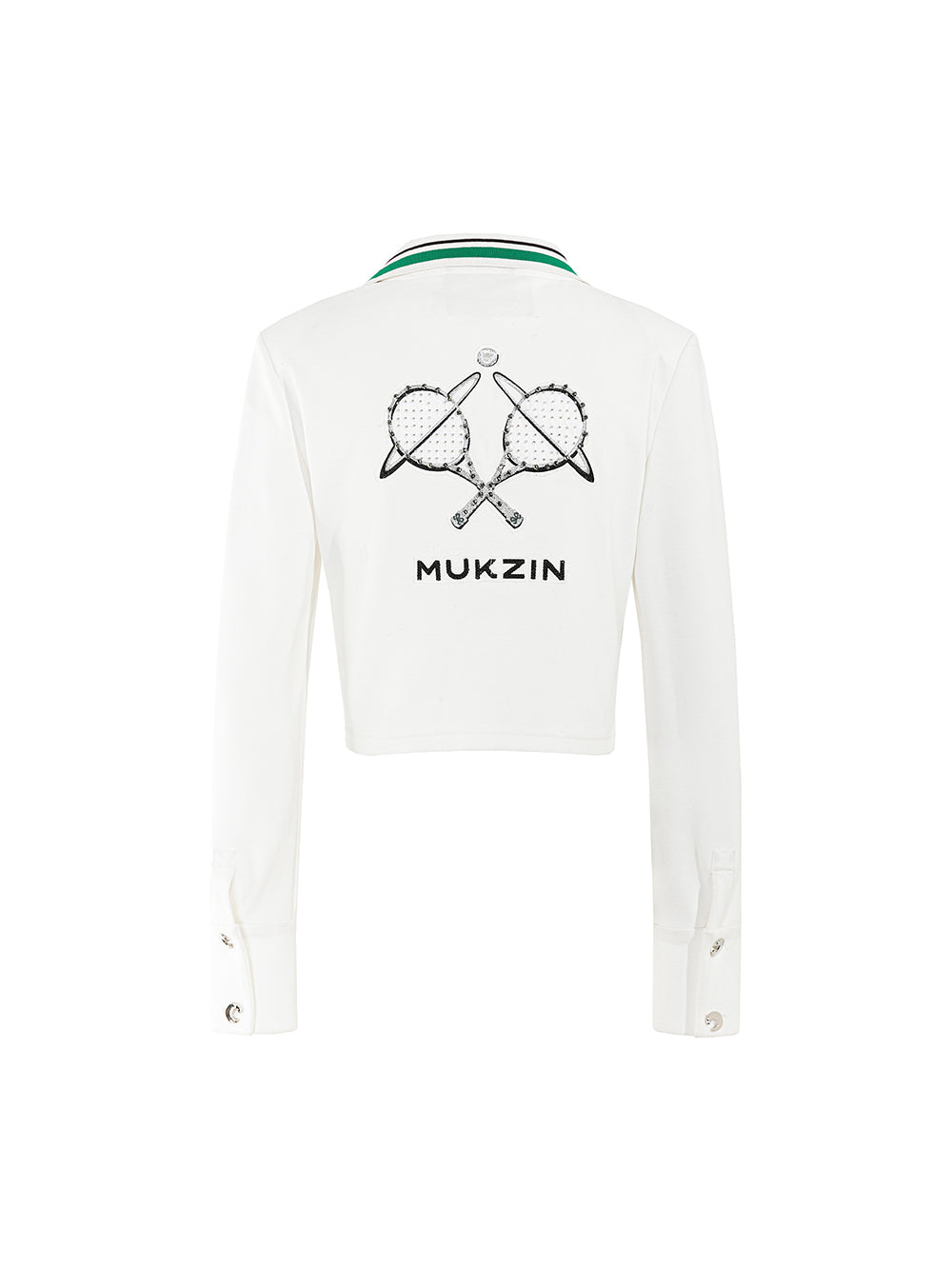 MUKZIN Slim White POLO Collar School Style T-shirts