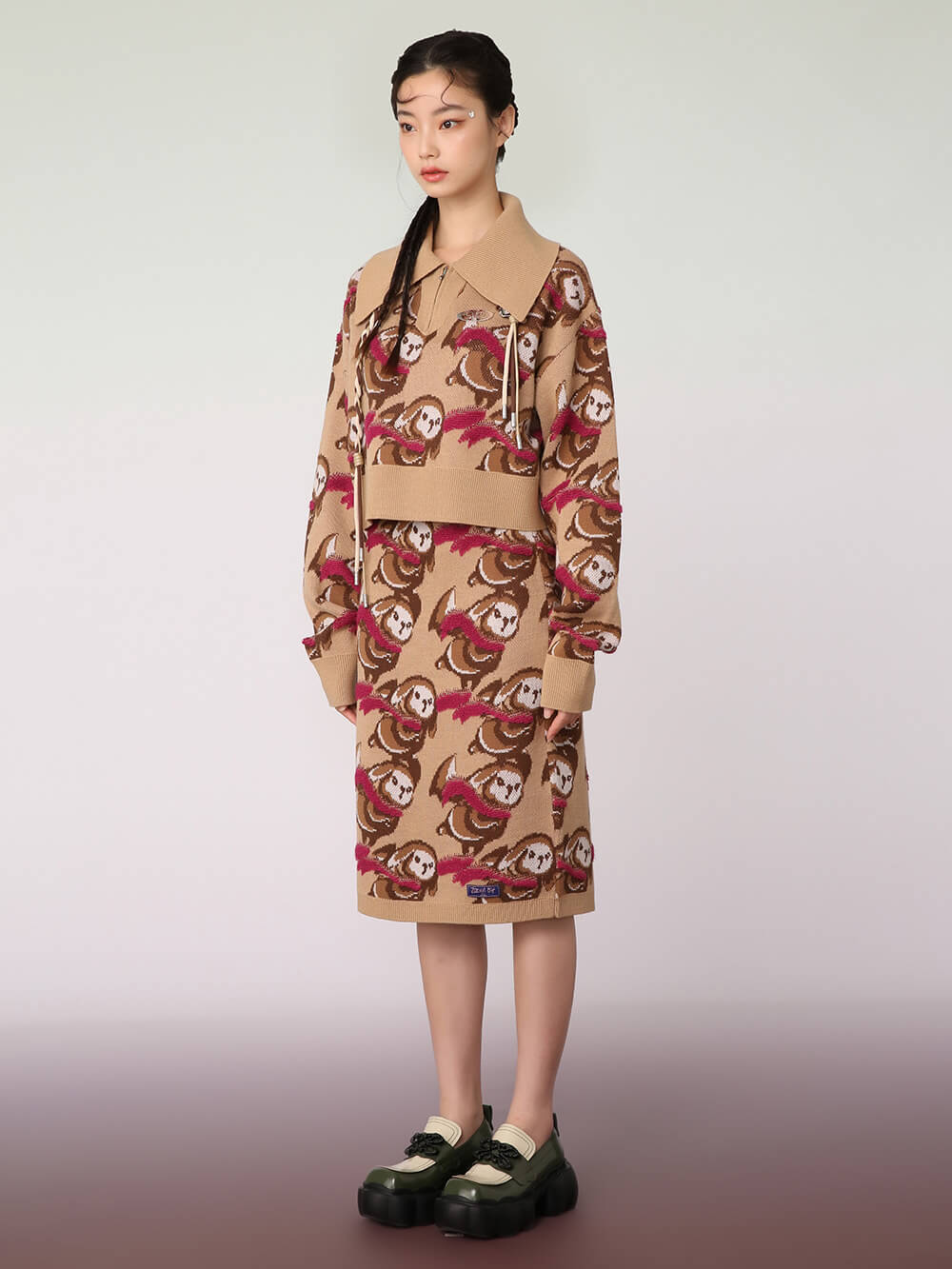 MUKZIN H-Shape With Cute Printing Skirt