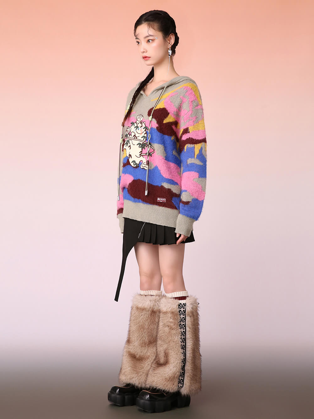 MUKZIN Trendy Color Casual Hooded Sweater