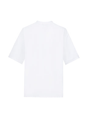 MUKZIN White Graphic Oversized T-Shirt