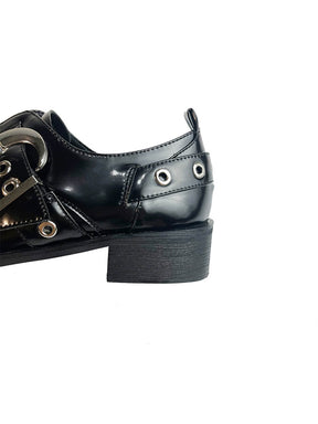 MUKTANK Χ AZ43 2022 Punk Girls 453 Black Leather Shoes