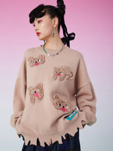 MUKZIN Knit Patched Irregular Brown Sweater CNY “year of the tiger” Edition