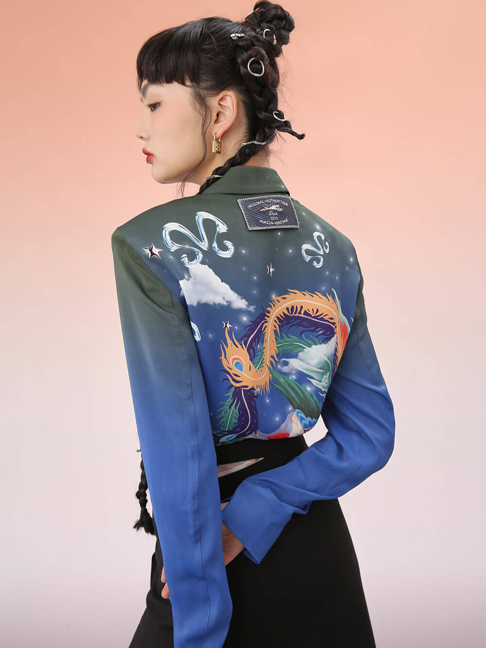 MUKZIN Loose-Fit Printed Shirt