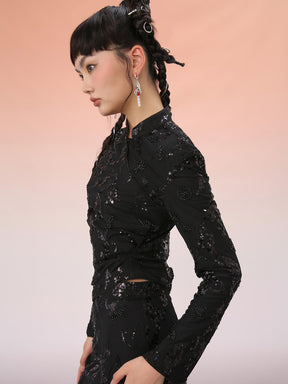 MUKZIN Mid-Length Asymmetric Black Top