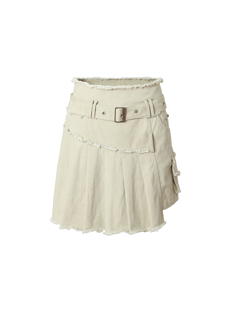 MUKTANK×WESAME Temperament Drape All-match Thin Package Hip Pleated Skirts