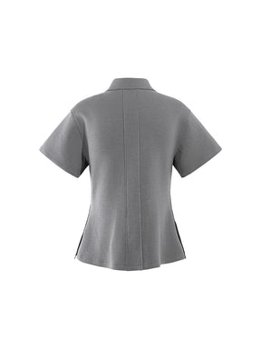 MUKZIN Embroidery Waist-slimming Gray Original Comfortable Outerwears