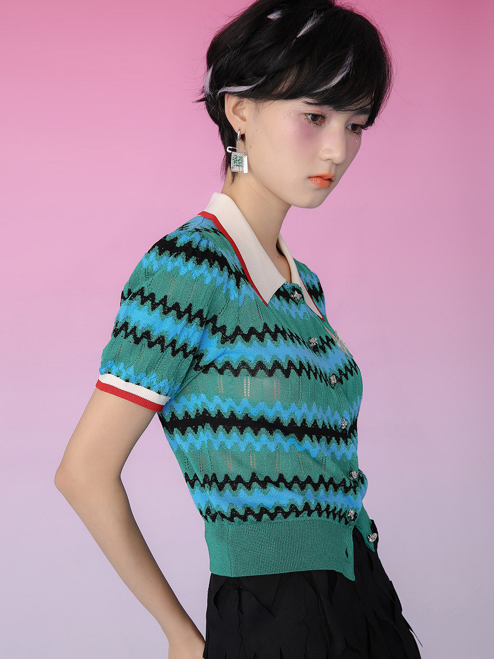 MUKZIN Trendy Cropped Knit Cardigan