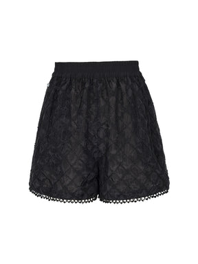 MUKZIN Black Lace Shorts